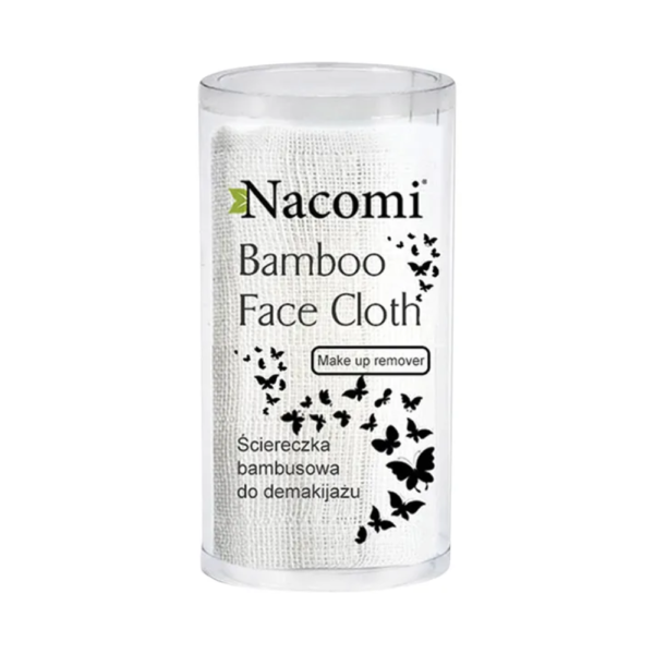 Nacomi Bamboo Face Cloth, designed for gentle makeup removal and facial cleansing with soft, durable bamboo fibers