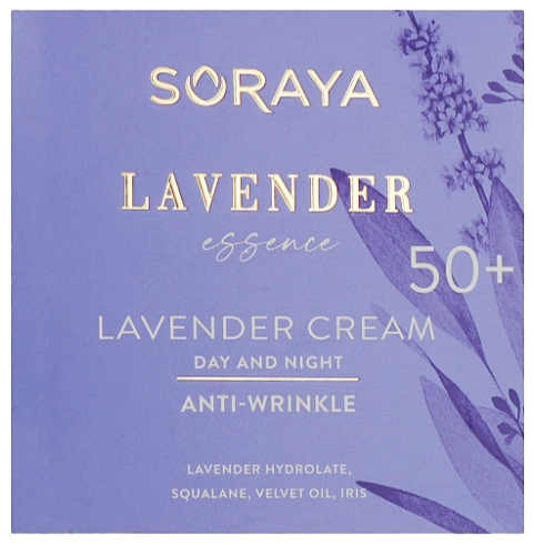 Soraya Lavender Essence Anti-Wrinkle Cream 50+ Day and Night 50ml Packaging