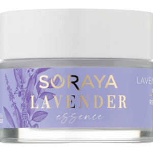 Soraya Lavender Essence 60+ regenerating day and night cream jar with lavender design and white cap