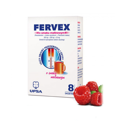 Fervex Raspberry Flavor (8 Sachets)