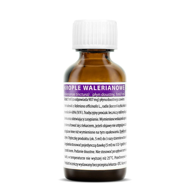 Herbapol Liquid Valerian Extract, Krople Walerianowe, 35ml