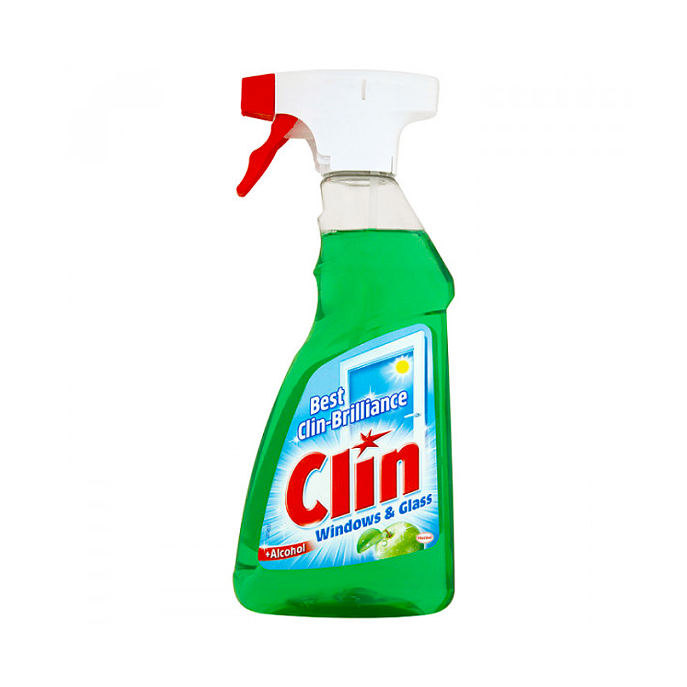 Clin Window & Glass Cleaning Spray (Green Apple Scent) 500ml