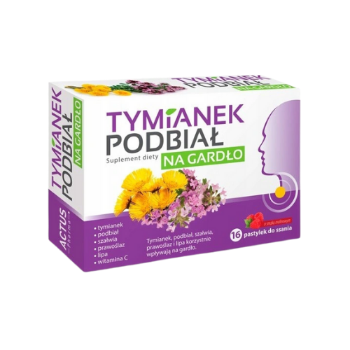 Tymianek Podbial Na Gardlo (16 Pastylek)