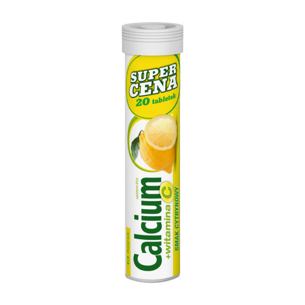 Super Cena Calcium + Witamina C (20 Tablets)