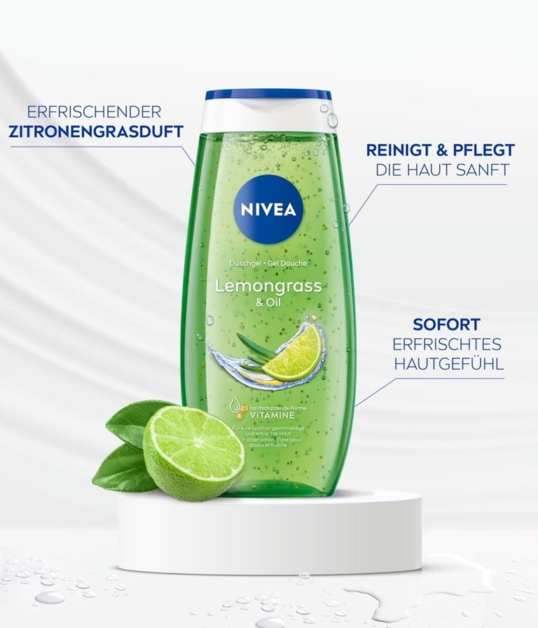 Nivea Lemongrass Shower Gel 250ml - Image 3