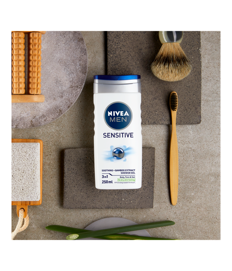 Nivea Men Sensitive Shower Gel 250ml - Image 5