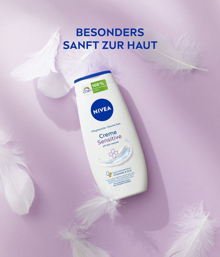 Nivea Creme Sensitive Shower Cream 250ml - Image 5