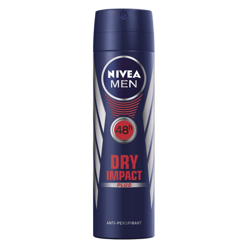 Nivea Men Dry Impact Antiperspirant Spray 48H (150ml)