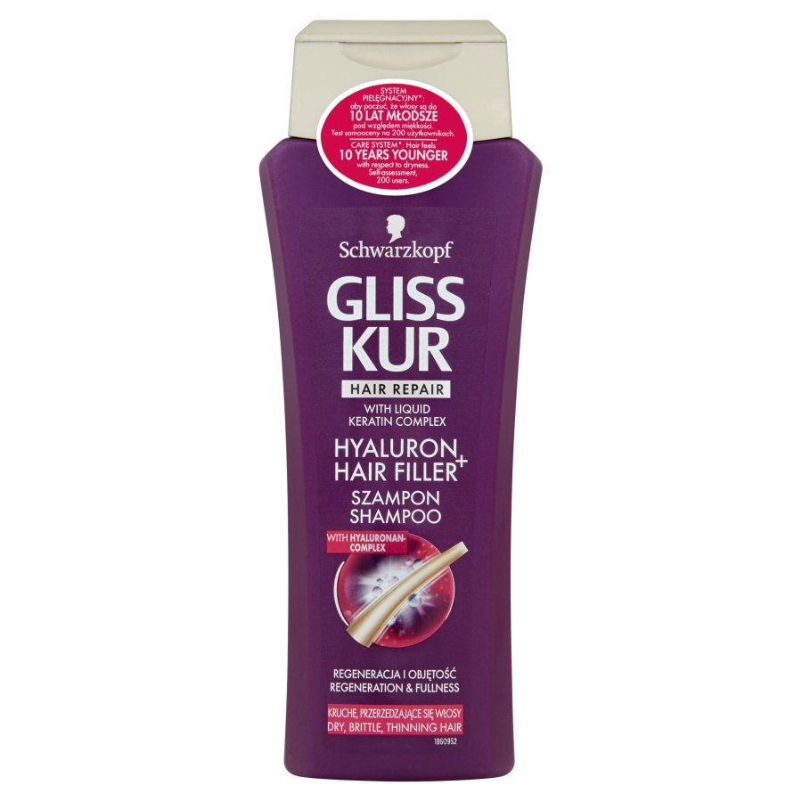Gliss Kur Hair Repair Hyaluron Hair Filler Shampoo, 250ml