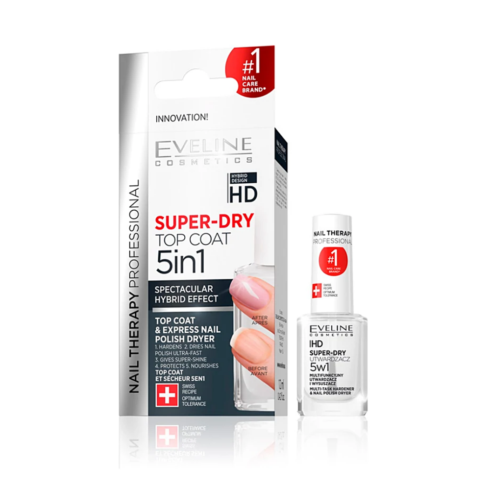 Eveline Cosmetics 5-in-1 Super-Dry Top Coat 12ml