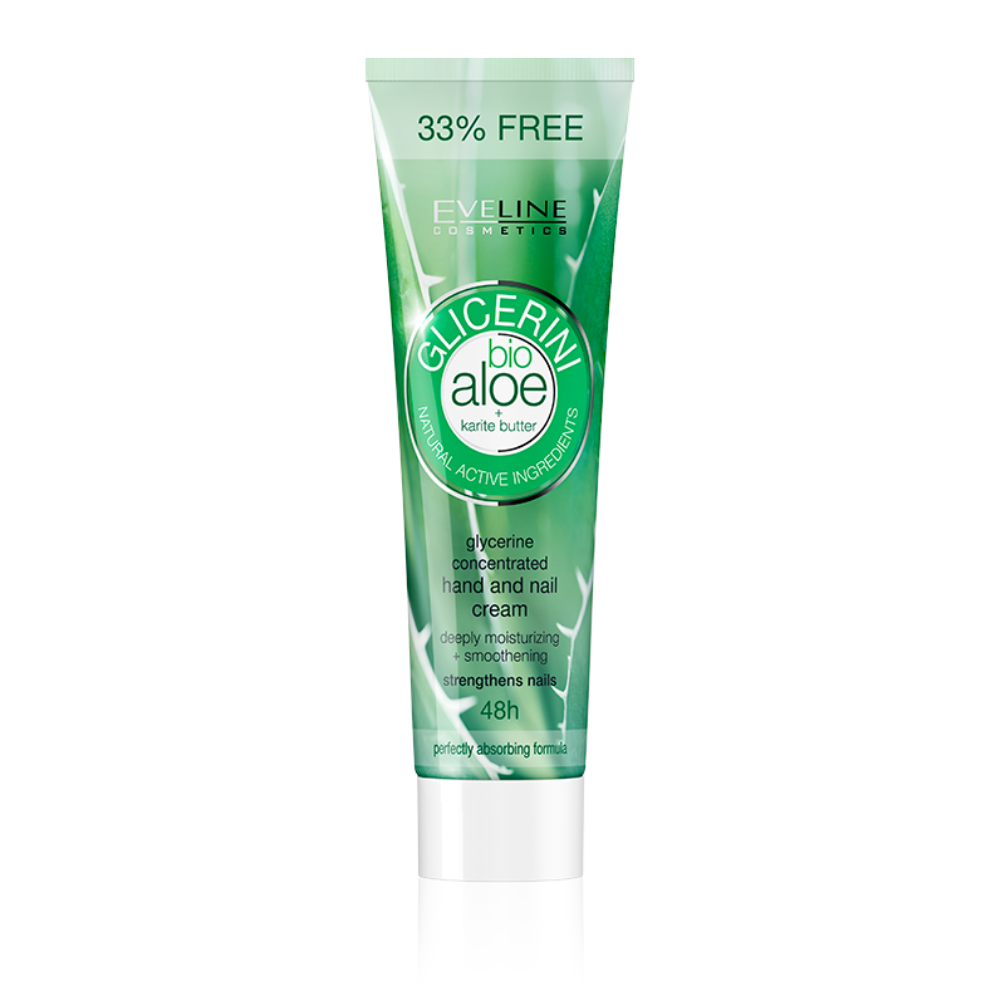 Glycerin Hand and Nail Cream BIO ALOE + KARITE BUTTER 100ml