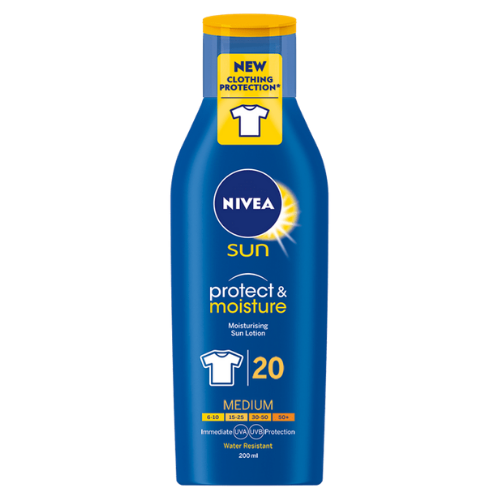Nivea Protect & Moisture Sun Lotion SPF 20 200ml