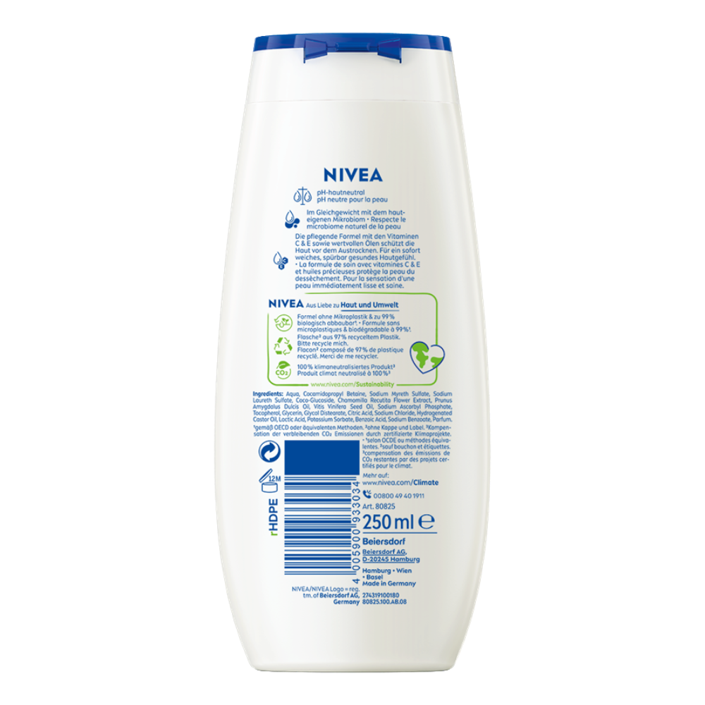 Nivea Creme Sensitive Shower Cream 250ml - Image 2