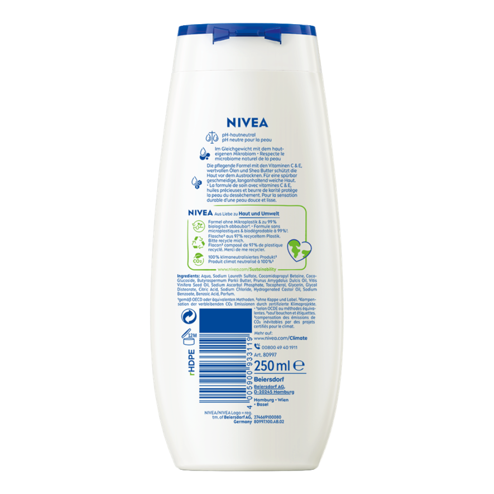 Nivea Winter Moment Shea Butter Shower Cream 250ml - Image 2