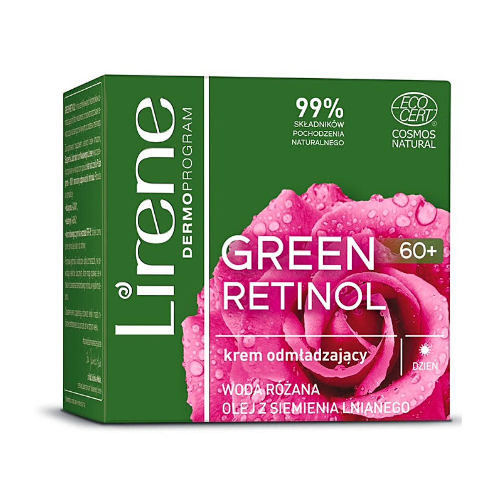 Lirene Green Retinol Rejuvenating Day Cream 60+ 50ml