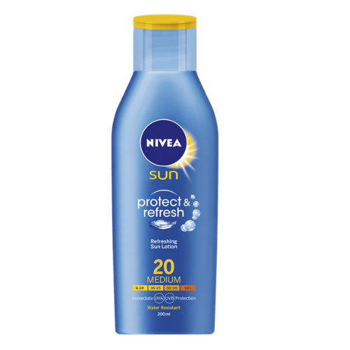 Nivea Protect & Refresh Sun Lotion SPF 20 200ml