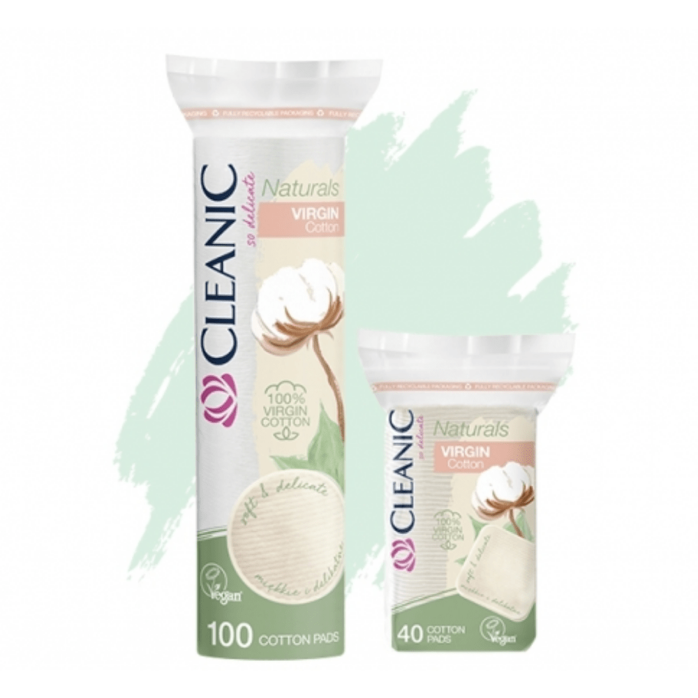Cleanic Naturals Virgin Cotton Pads 100pc.