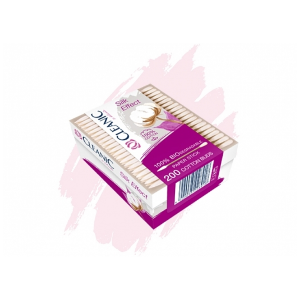 Cleanic Silk Effect Cotton Buds (200 Count)