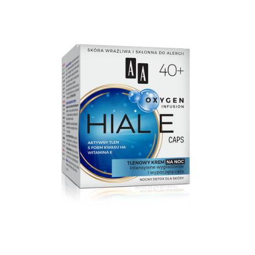 AA Oxygen Infusion, Hial E Caps Night Cream 40+, 50ml/1.7 fl.oz.