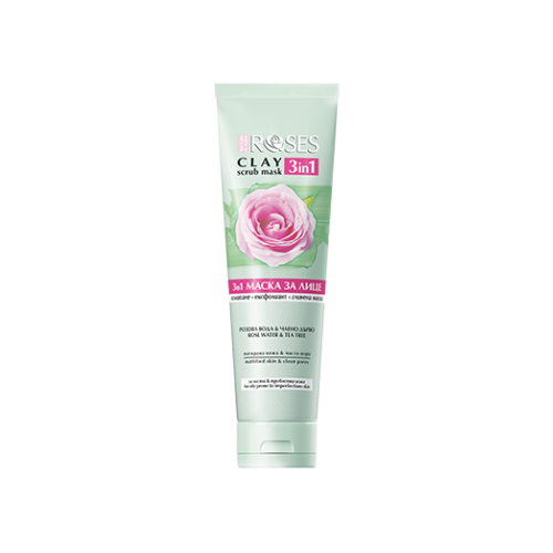 Agiva Green Clay Scrub Mask (with Rose Water & Tea Tree Oil) 150ml