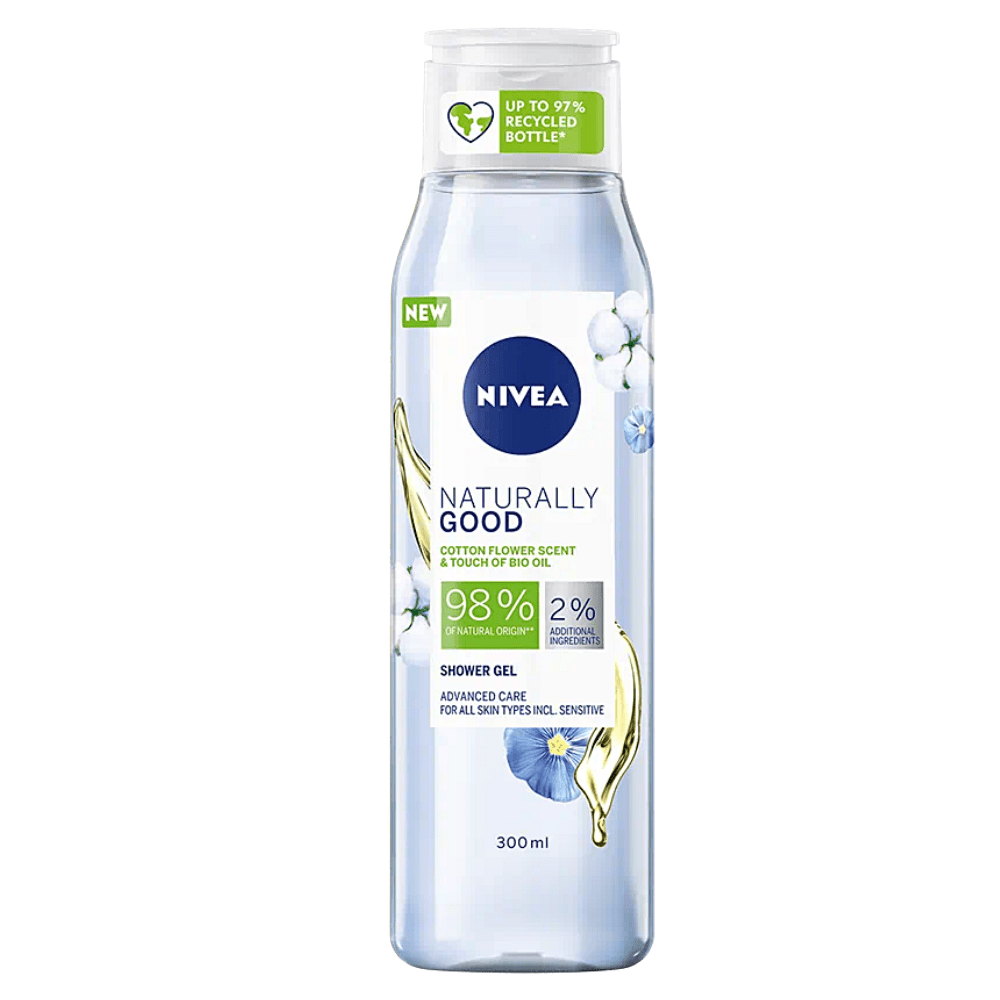 Nivea Naturally Good Shower Gel (Cotton Flower) 300ml