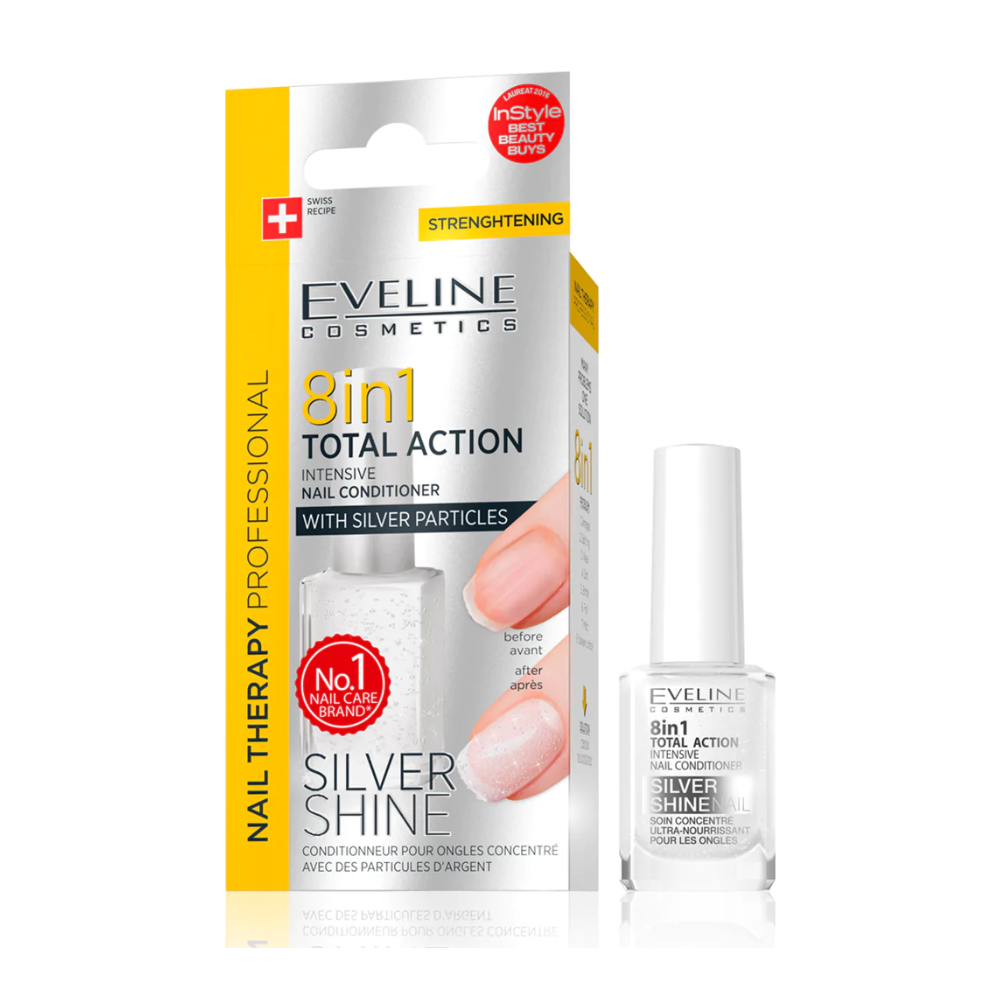 Eveline 8-in-1 Total Action Silver Shine 12ml