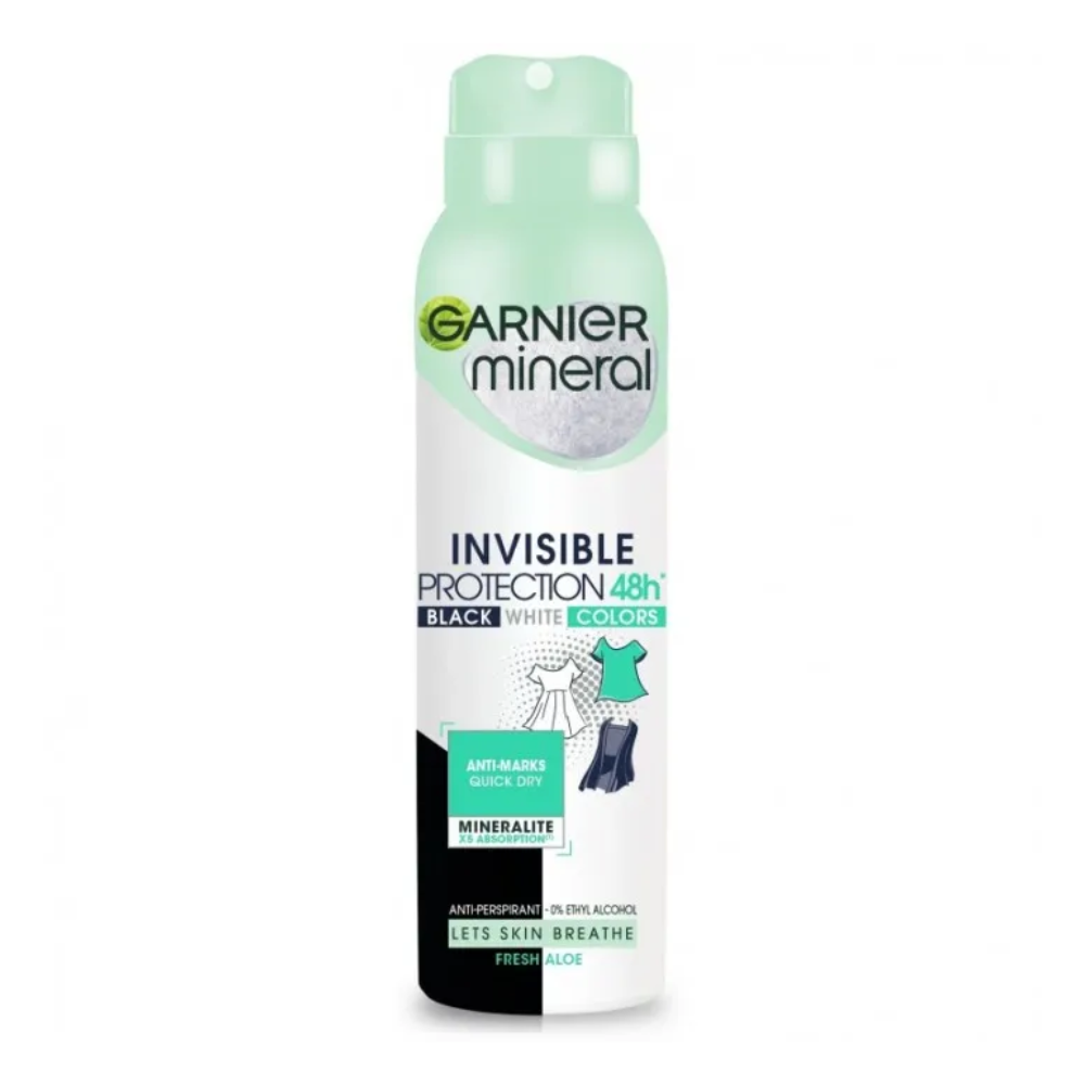 Garnier Mineral Invisible Protection "Fresh Aloe" Anti-Perspirant Spray 150ml