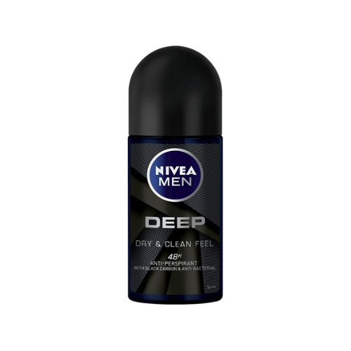 Nivea Men Deep Black Carbon 48H Roll-On Antiperspirant 50ml