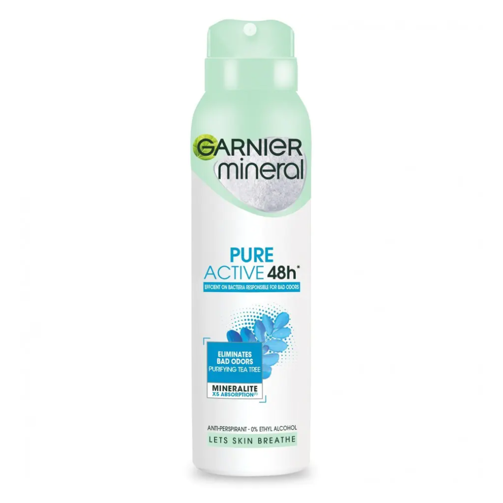 Garnier Mineral Pure Active Anti-Perspirant Spray 150ml