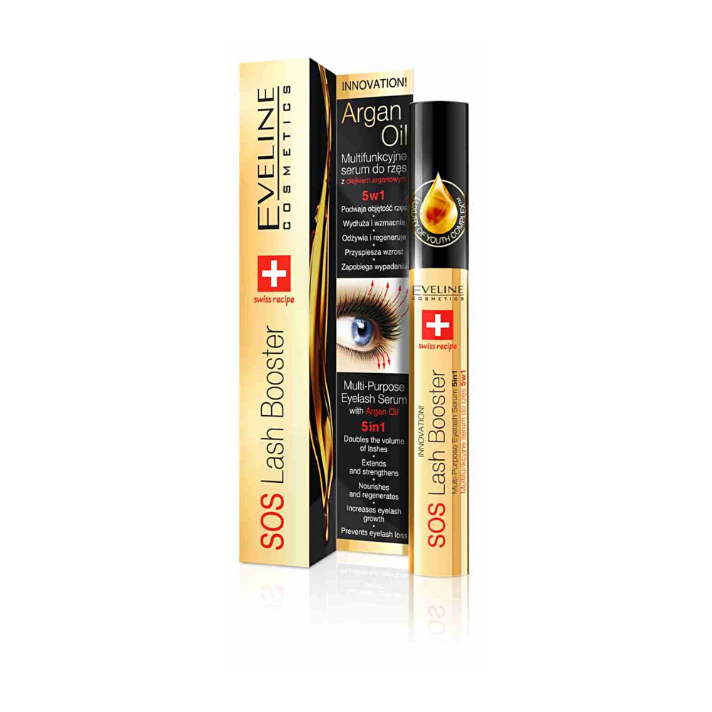 Eveline SOS Lash Booster Serum with Argan Oil 10ml