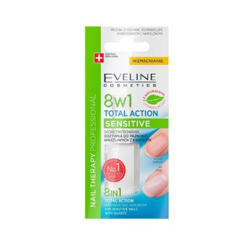Eveline Cosmetics 8-in-1 Total Action Sensitive Nail Hardener 12ml