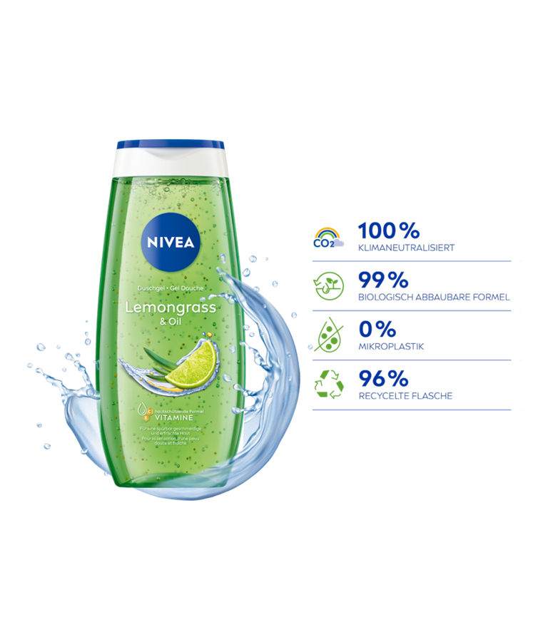 Nivea Lemongrass Shower Gel 250ml - Image 4