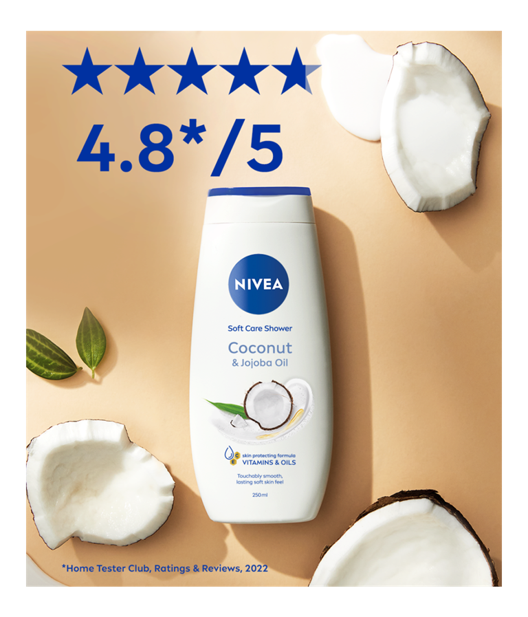 Nivea Coconut & Jojoba Oil Shower Cream 250ml - Image 6
