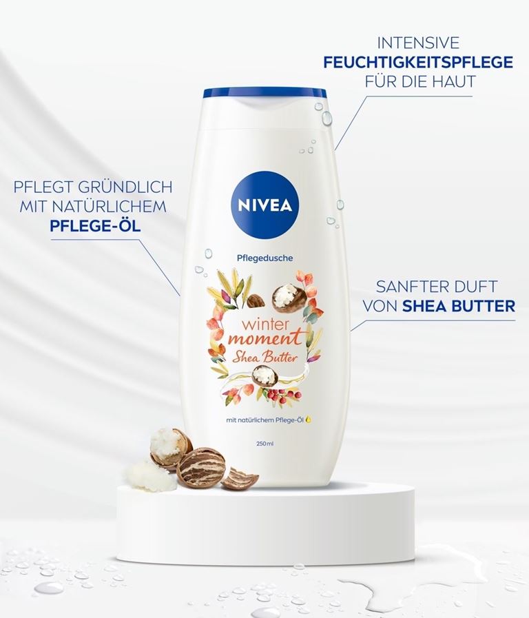 Nivea Winter Moment Shea Butter Shower Cream 250ml - Image 3
