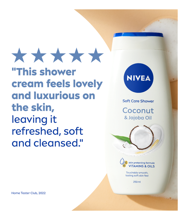 Nivea Coconut & Jojoba Oil Shower Cream 250ml - Image 4