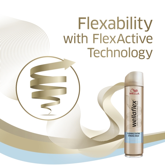 Wellaflex Flexible Extra Strong Hold Hair Spray 250ml - Image 4