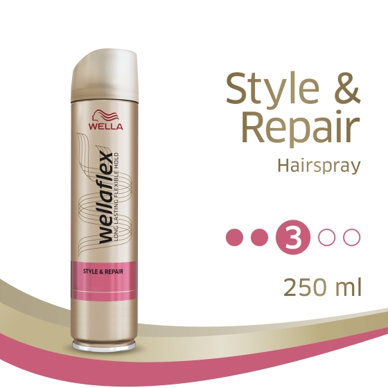 Wellaflex Style & Repair Hair Spray 250ml - Image 10