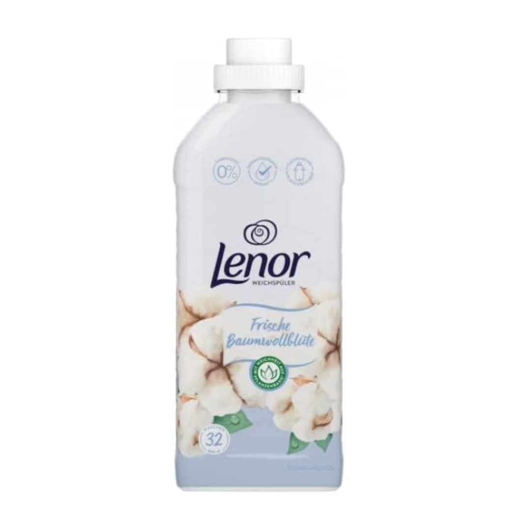 Lenor Fabric Softener Fresh Cotton Blossom 32 Washes 800ml/27 fl oz