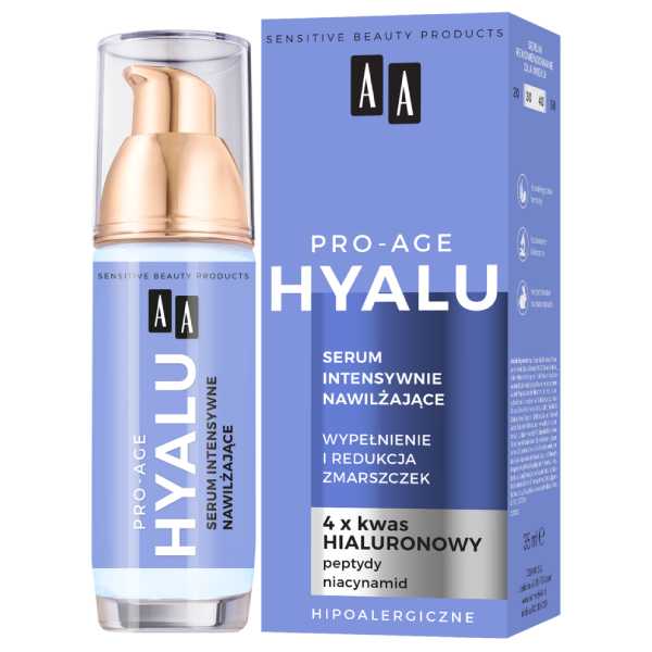 AA Pro-Age Hyalu intensively moisturizing serum, 4x hyaluronic acid (35 ml)