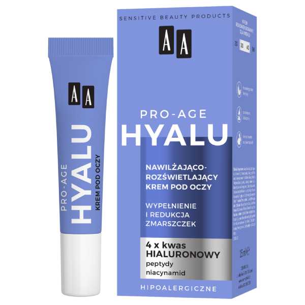 AA Pro-Age Hyalu eye cream, moisturizing and brightening (15 ml)