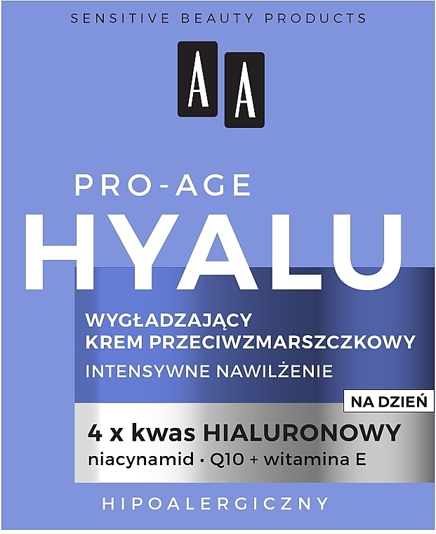 AA Cosmetics Hyalu Pro-Age Smoothing Anti-Wrinkle Day Cream 50ml