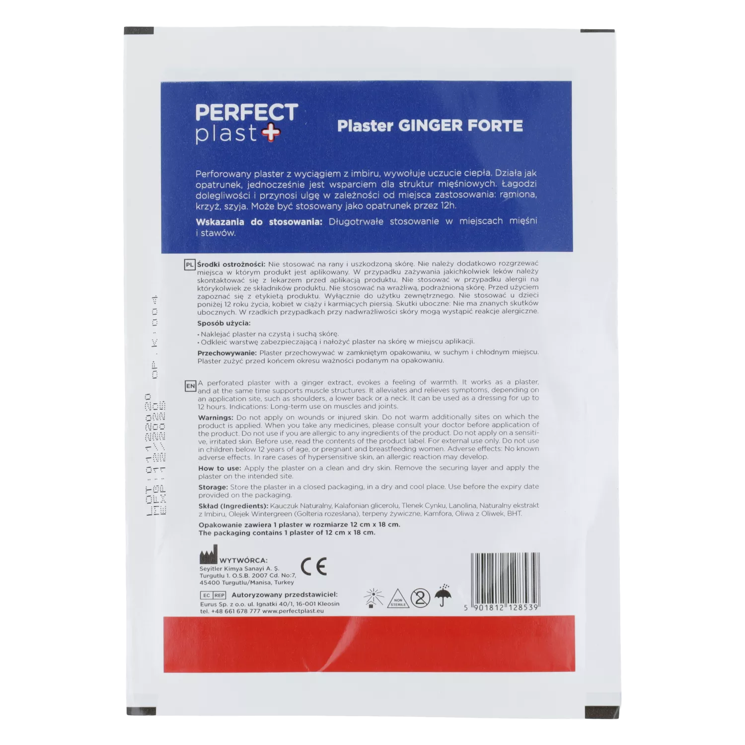 Perfect Plast+ Ginger Forte Heating Patch - Image 2