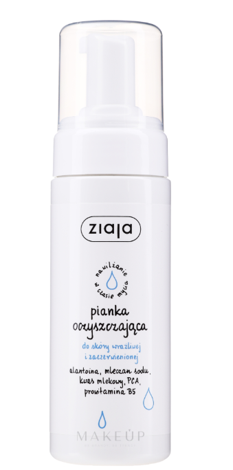 Ziaja Cleansing Foam for Sensitive and Reddened Skin