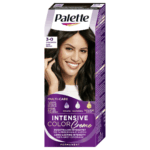 Box of Palette Intensive Color Creme 3-0 Dark Brown hair dye featuring a woman with glossy dark brown hair.