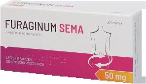 Box of Furaginum Sema 50 mg tablets (30 tablets) for urinary tract infection treatment