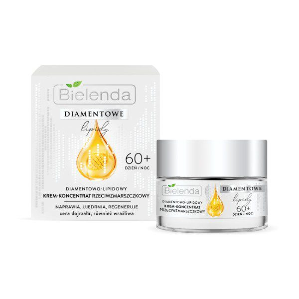 Bielenda Diamond & Lipid Anti-Wrinkle Concentrate Cream 60+ Day/Night – firming and regenerating cream for mature and sensitive skin, 50 ml.