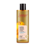 Bottle of Jantar Lamellar Smoothing Shampoo with amber essence for long and unruly hair by Farmona, 330ml.
