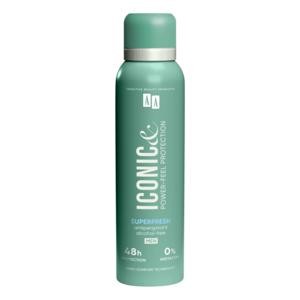 AA ICONIC Men Superfresh Antiperspirant Spray – 48h Alcohol-Free Protection