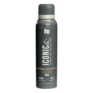 AA ICONIC Invisible Anti-Marks Antiperspirant for Men – Alcohol-Free 48h Protection Spray