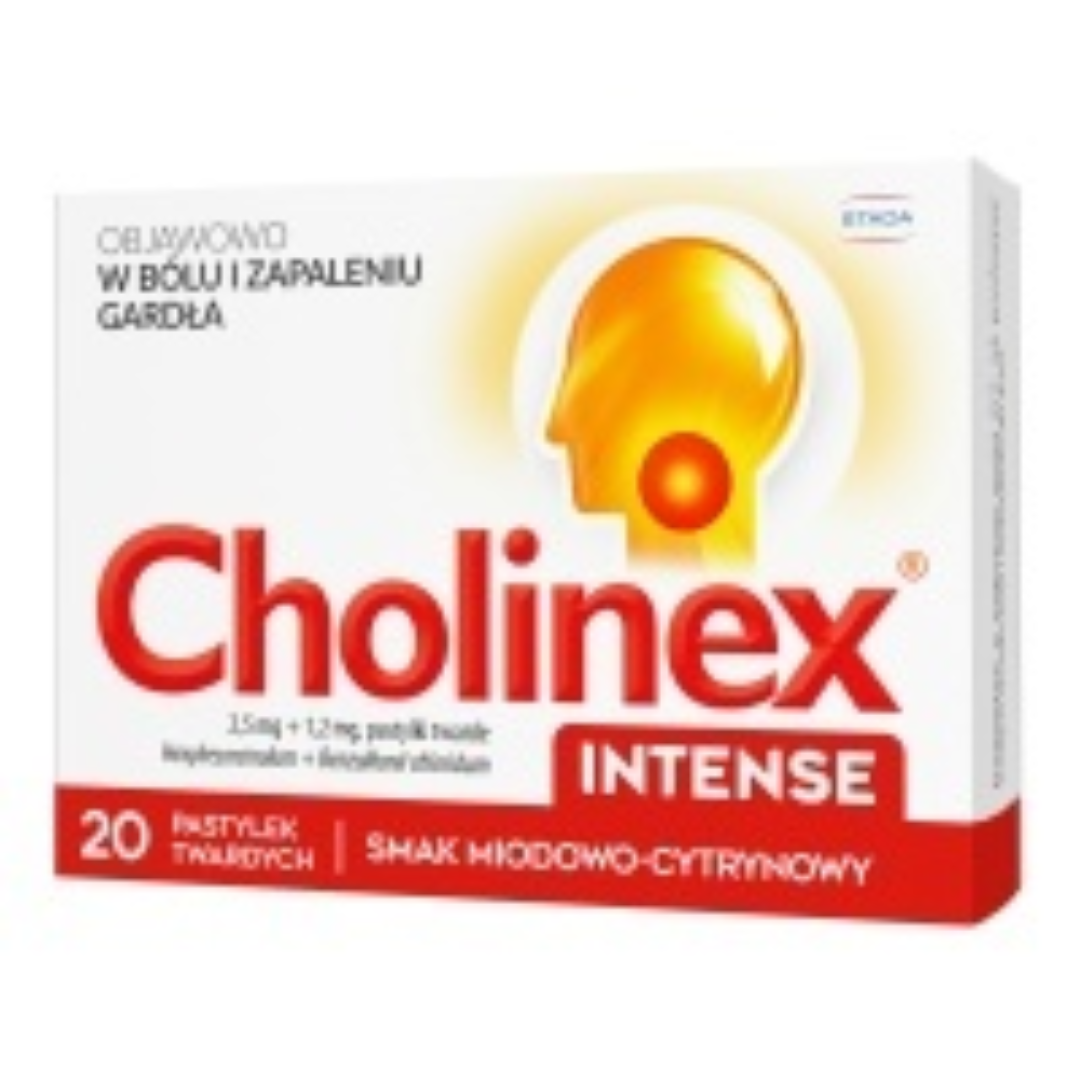 Cholinex Intense Honey & Lemon Throat Lozenges – 20 Pack – Pain & Inflammation Relief